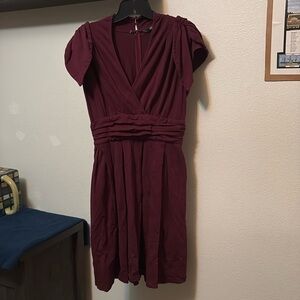 eShakti women's dress custom size 10 smocked waist keyhole back pockets NWOT